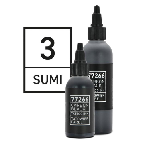 Carbon Black Sumi 02 - 50 ml (REACH Szabványú prémium tetováló festék)